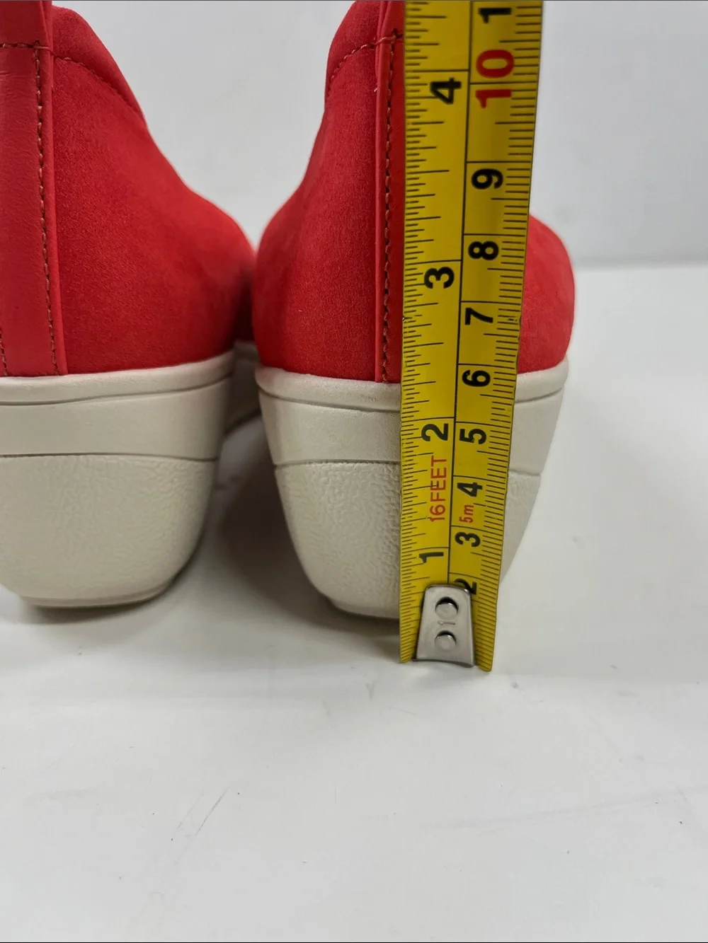 Brand New Vionic Jacey Slip-On Wedge Shoes Poppy Size 7.5